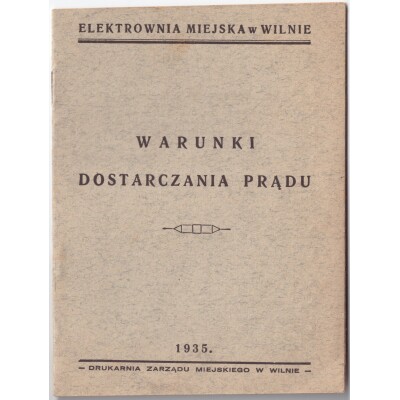 344. Elektros tiekimas Vilniuje, 1935 m.