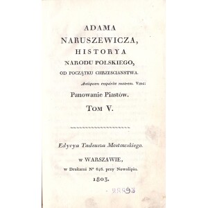 148. Naruševičiaus Lenkijos istorija 1803
