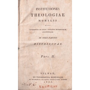 152. Moralinės teologijos pradmenys 1833