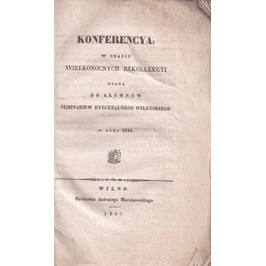 154. Pamokslas Vilniaus seminaristams 1847