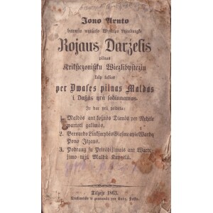 161. Lietuvninkų maldynas Rojaus darželis 1863