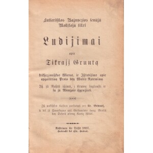 169. Liuteronų klasikų mintys 1897
