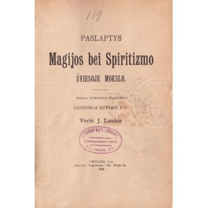 176. Magija ir spiritizmas 1903