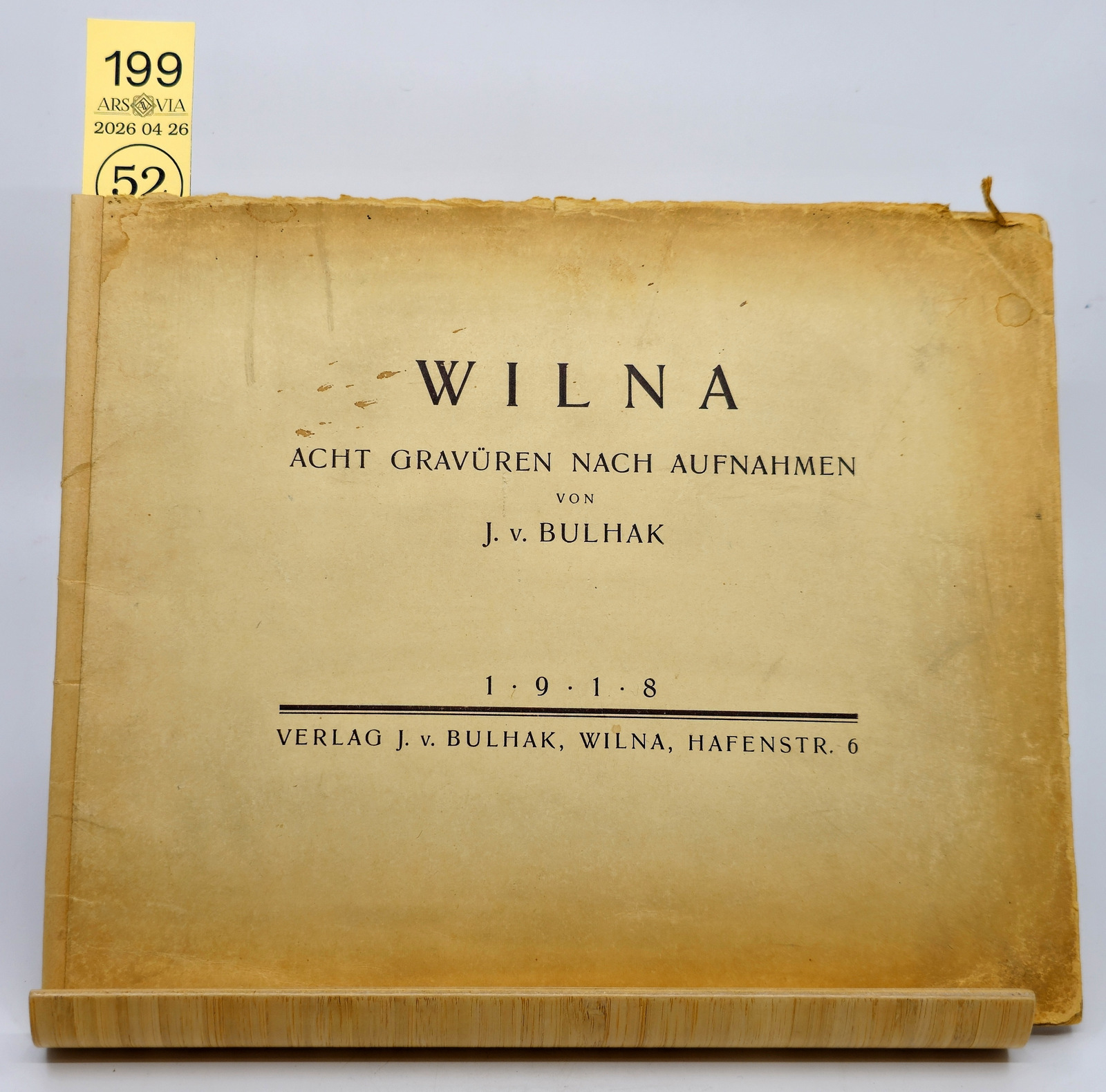 199. J. Bulhako Vilniaus vaizdai 1918
