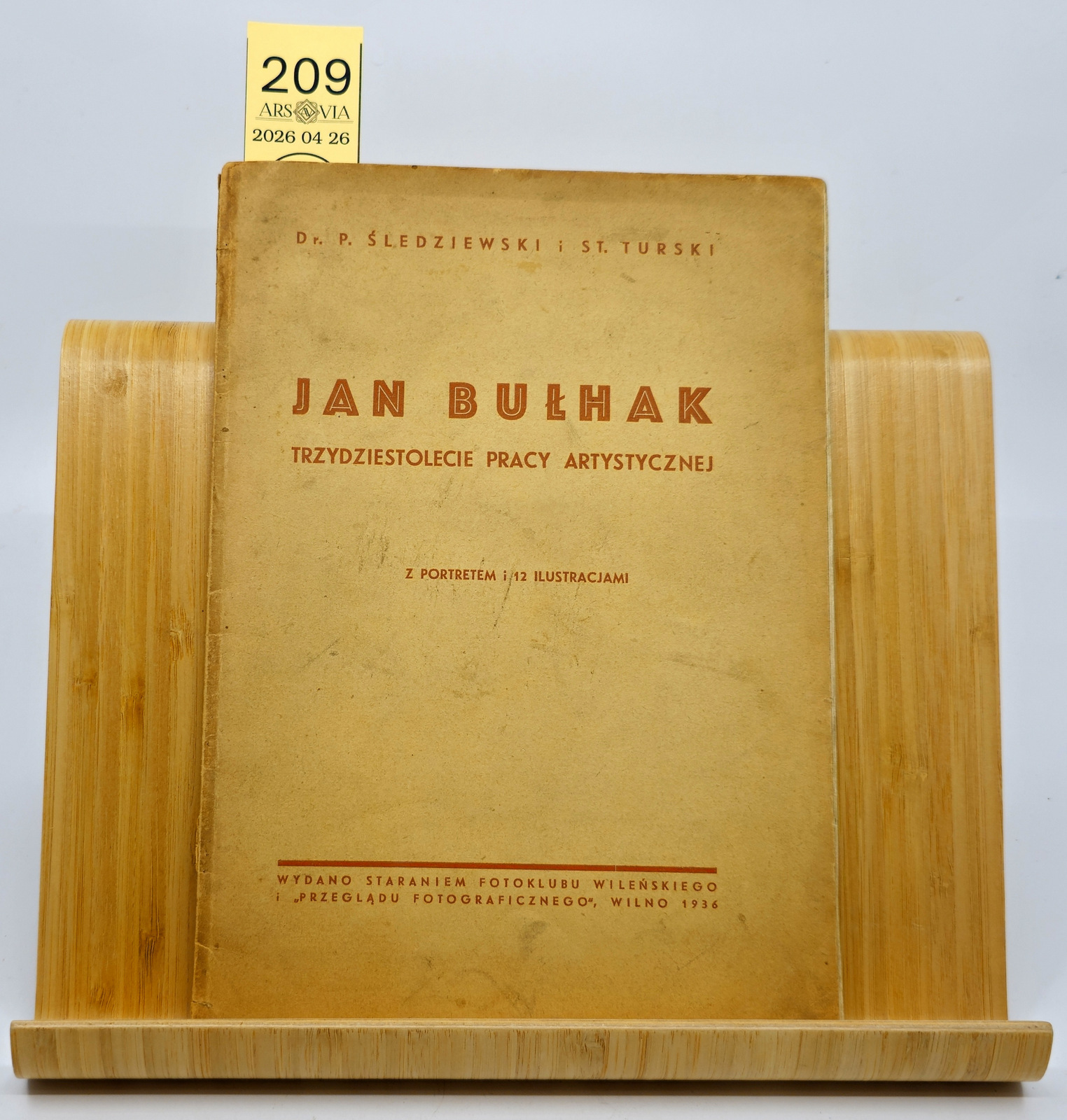 209. J. Bulhako kūrybos 30-metis 1936