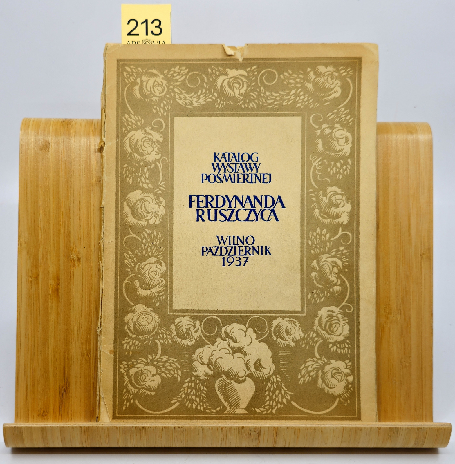 213. F. Ruščico pomirtinė paroda 1937