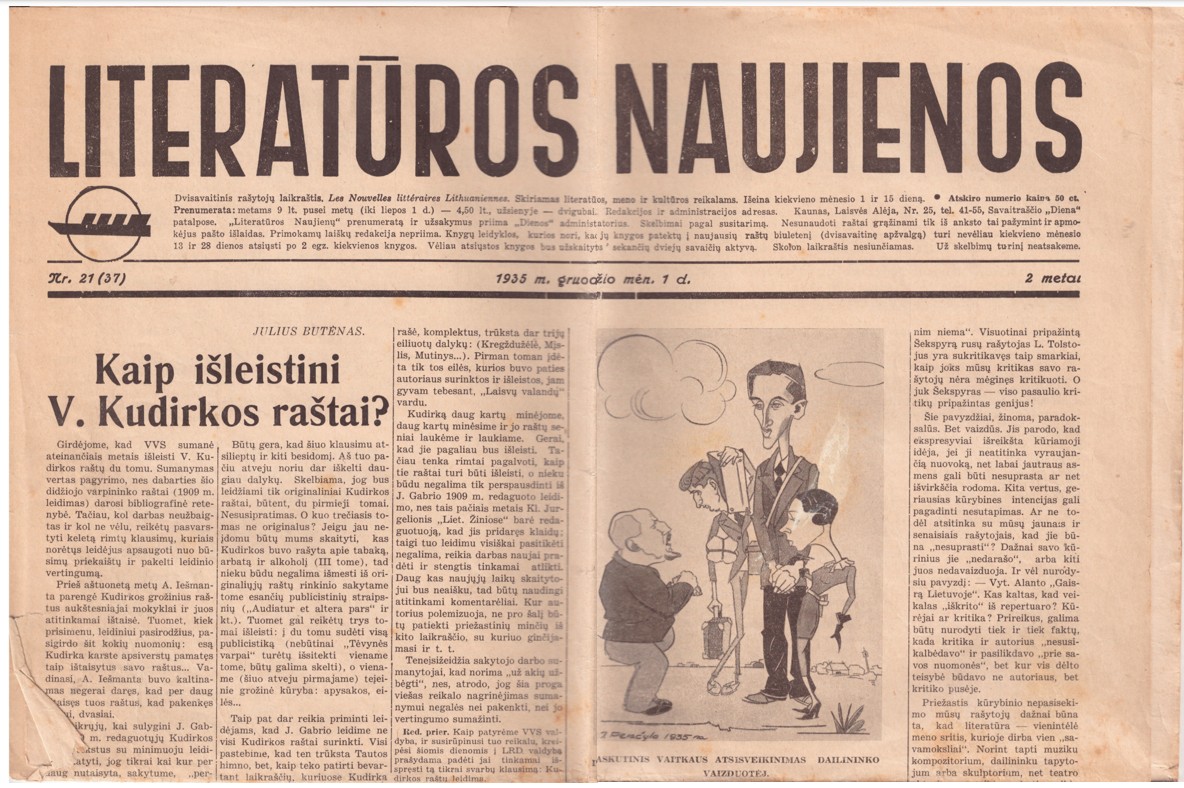 237. Literatūros naujienos 1935