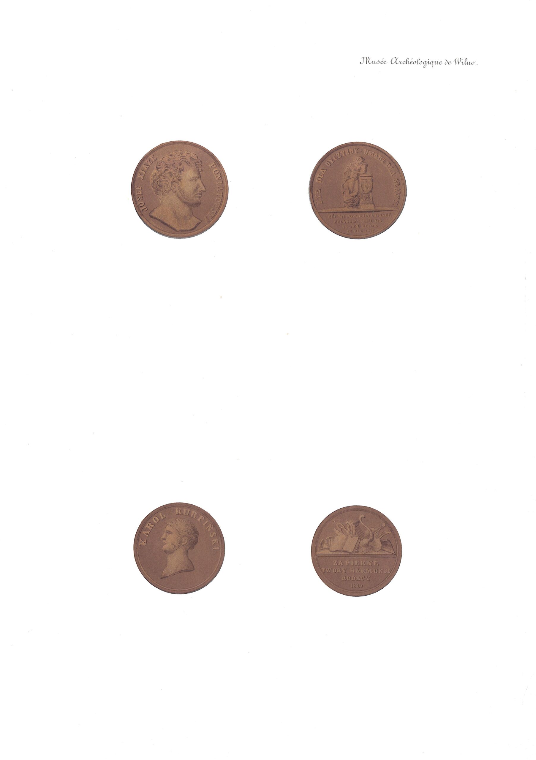 268. Medaliai iš E. Tiškevičiaus muziejaus