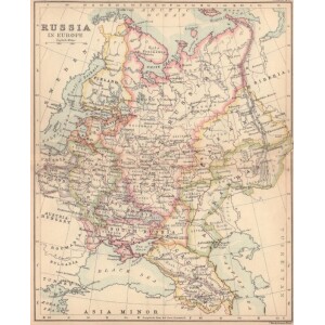 280. Europinė Rusija su Lenkija 1890
