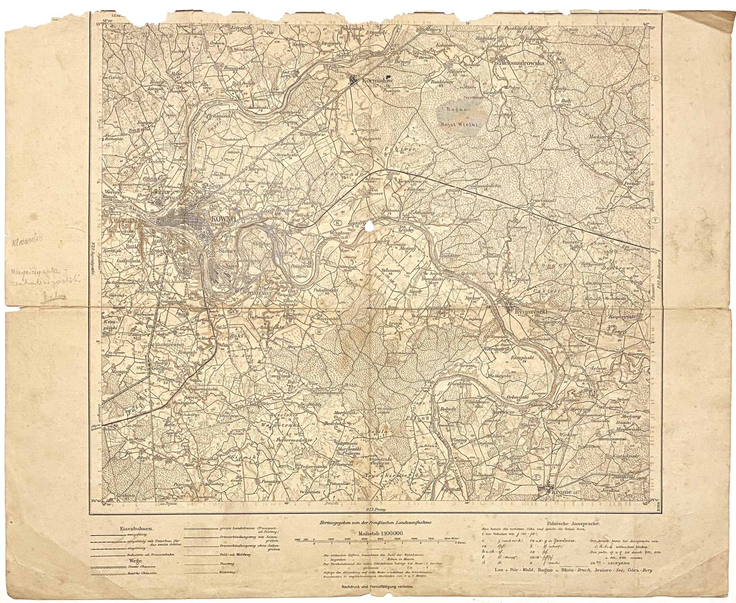 287. Kaunas Karmėlava Kruonis Rumšiškės 1918