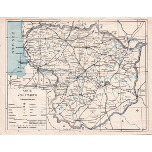 294. Lietuvos žemėlapis vokiškai 1939