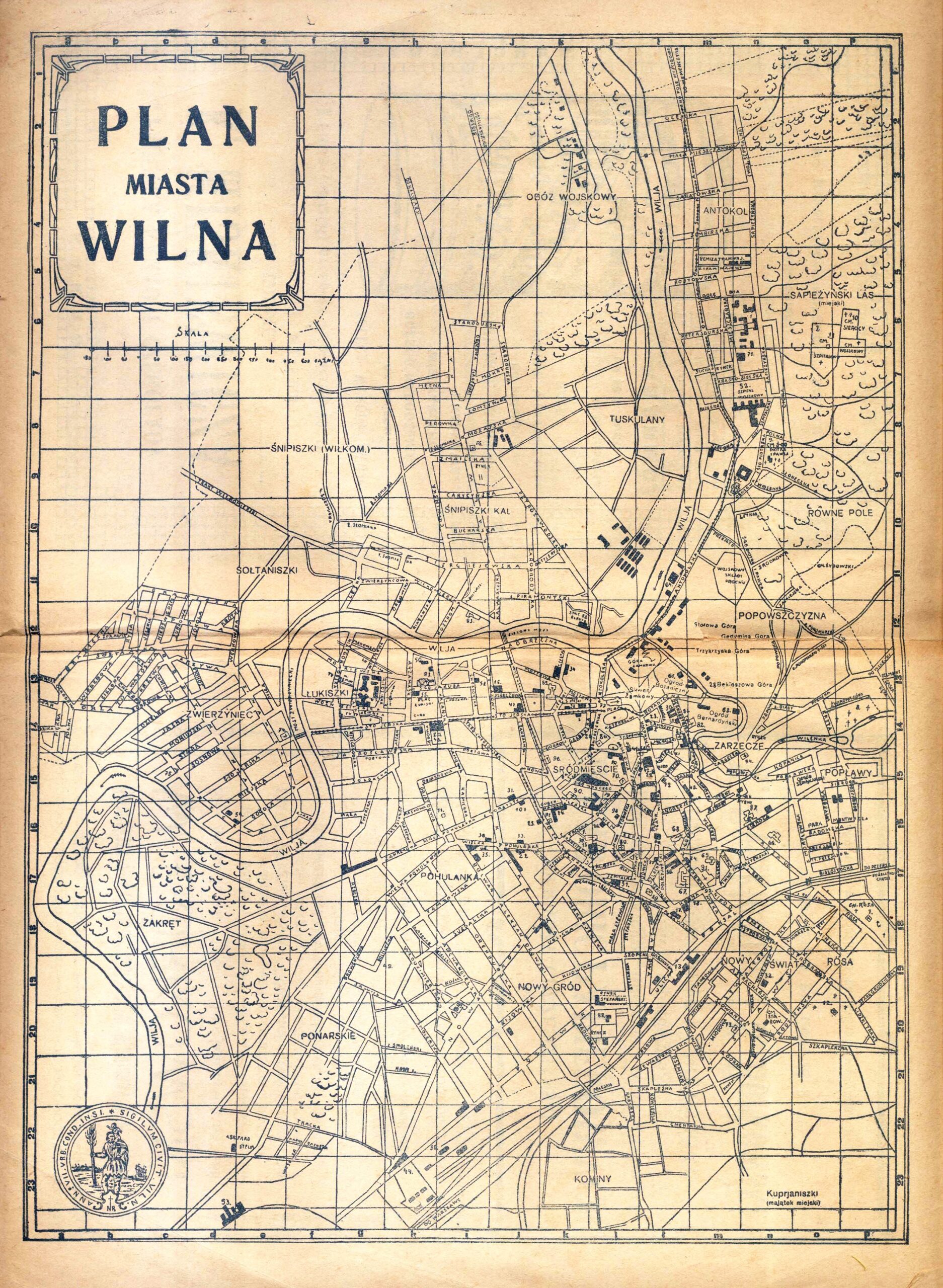 303. Vilniaus miesto planas 1915