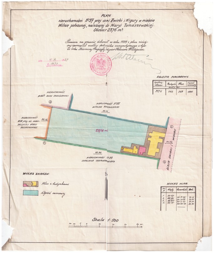 306. Vilnius žemės sklypas 1939