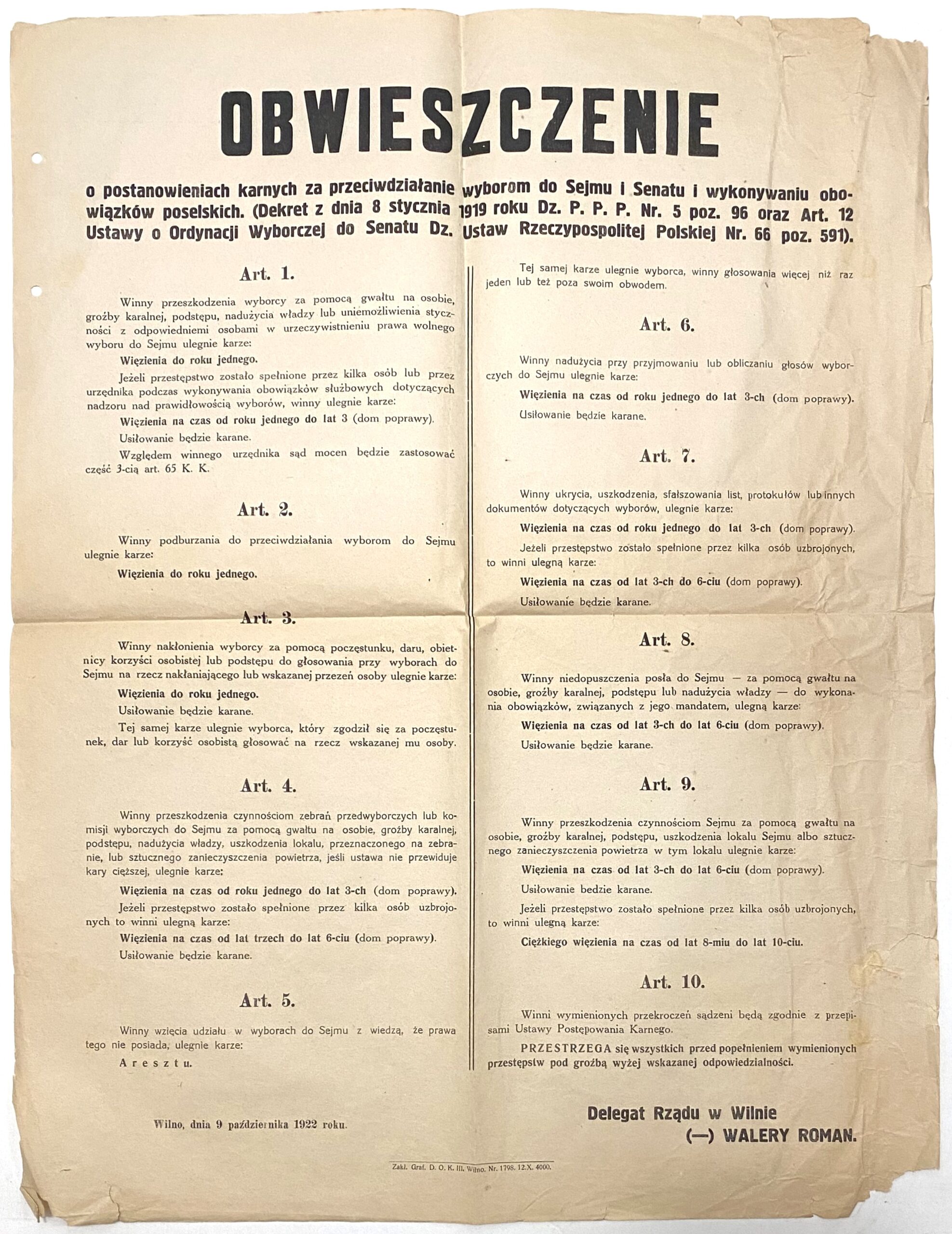 319. Skelbimas dėl rinkimų į Seimą...