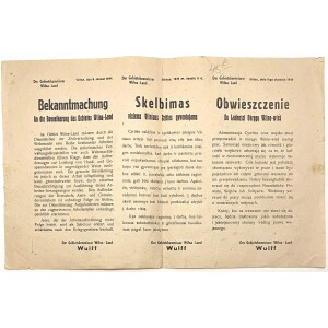 321. Vokiečių Generalkomisaro skelbimas 1944