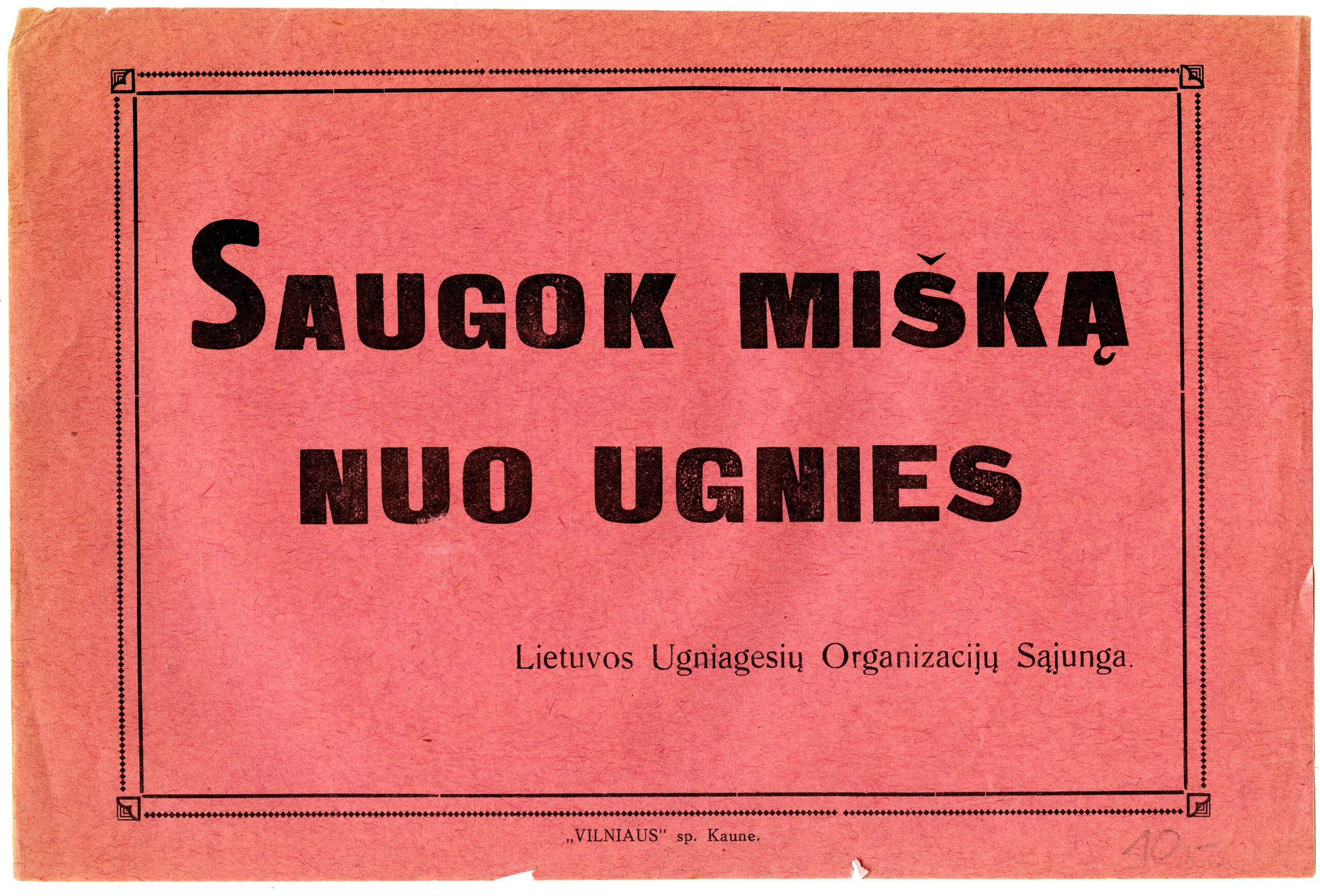 325. Saugok mišką nuo ugnies.