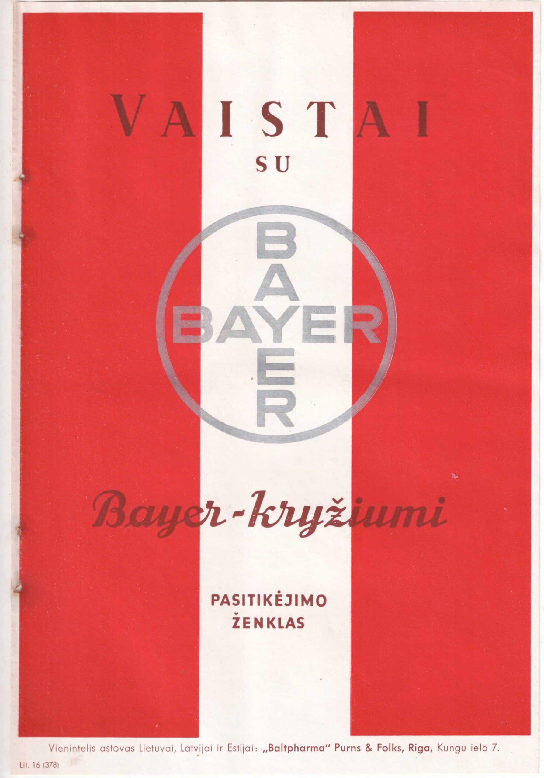 326. Bayer vaistų reklama