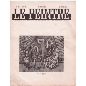 336. V. Kasiulis žurnalo viršelyje 1954