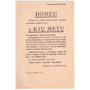 340. VVS Vaduokime pavergtą Vilnių!