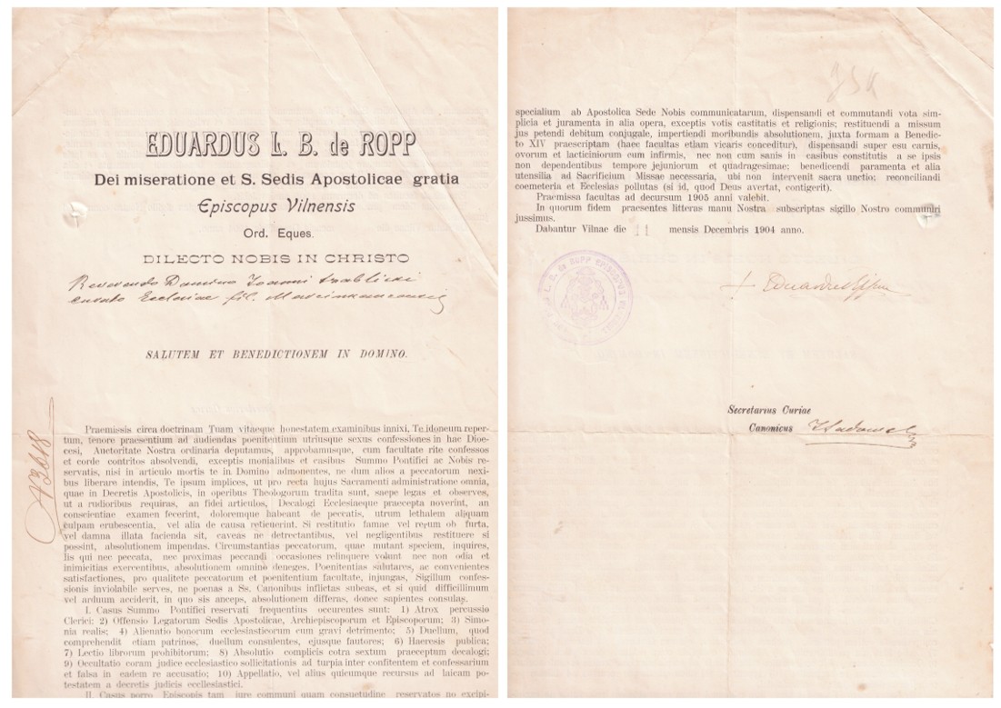 348. Eduardas von Ropas Vilniaus vyskupas