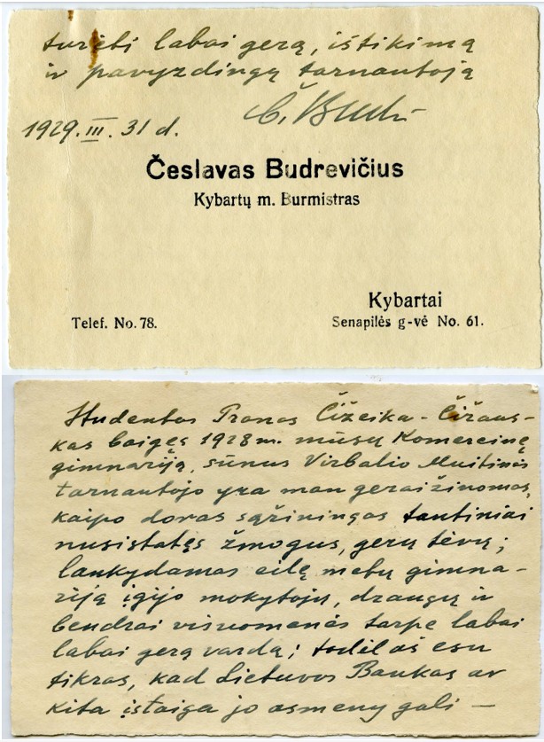 351. Česlovas Budrevičius Kybartų miesto burmistras