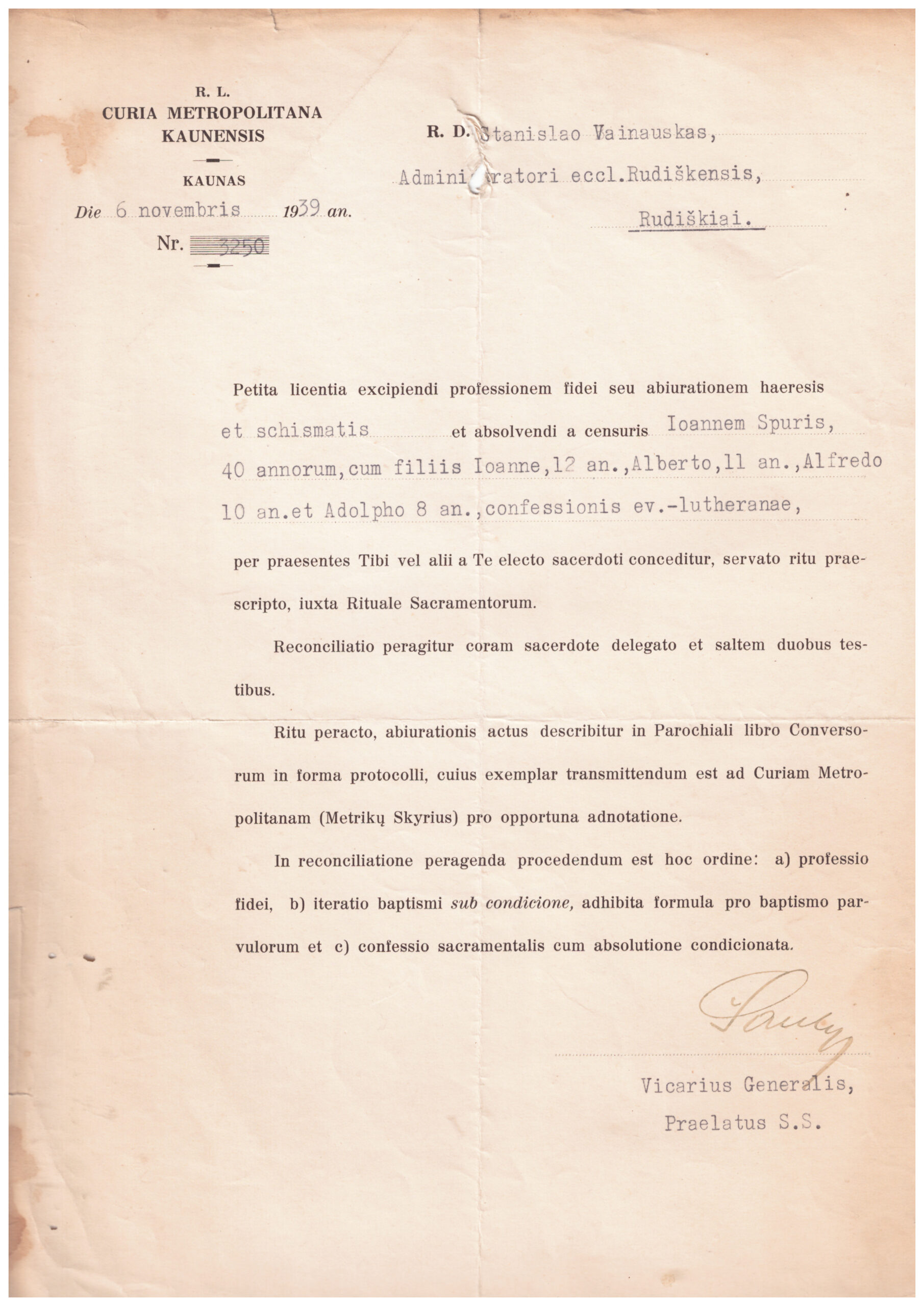 357. Kazimieras Šaulys kunigas, signataras