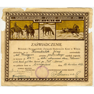 372. Žirgų augintojų apdovanojimas 1937