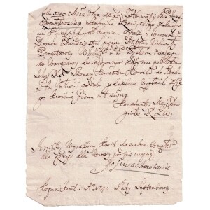 380. LDK mokesčių kvitas 1740