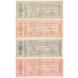 382. Šiaurės Rusijos obligacijos 4 vnt. 1918