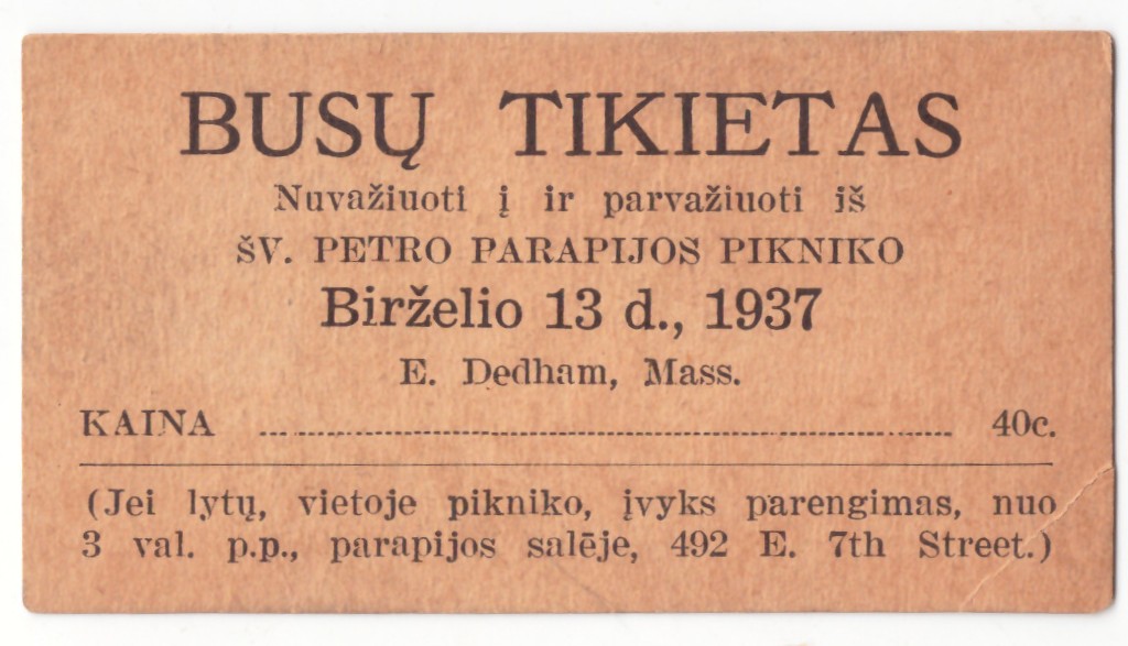 401. JAV lietuvių piknikas autobusu 40...