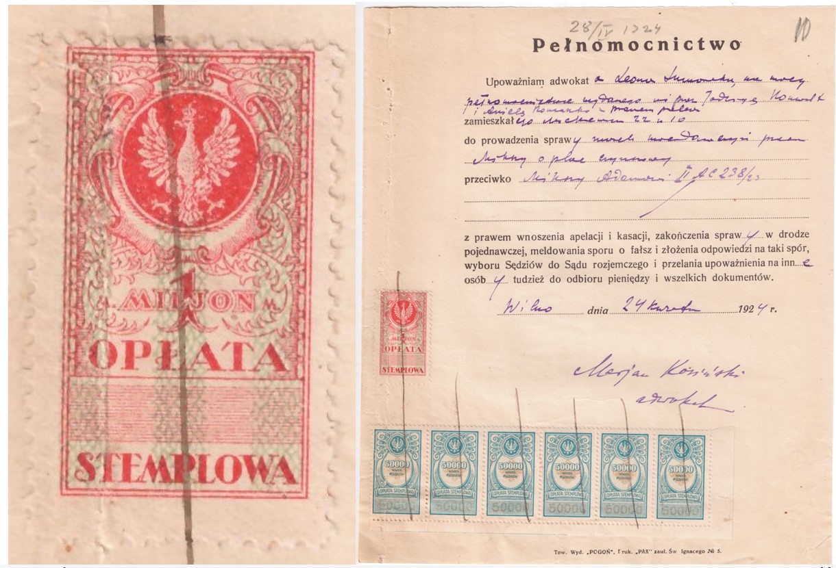 410. Įgaliojimas už milijoną 1924