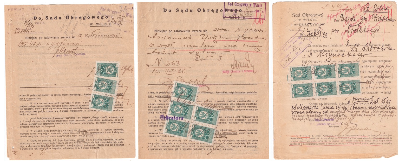 411. Teismo įteikimo mokestis 3 vnt....