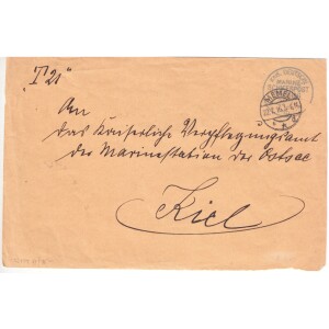 416. Klaipėda – Kylis karo laivyno paštas 1916