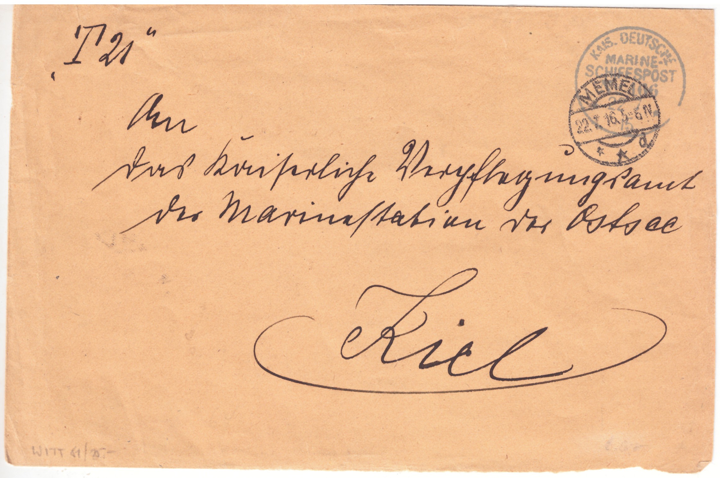 416. Klaipėda – Kylis karo laivyno...