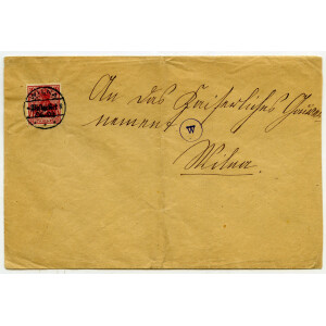 417. Cenzūruotas vokas. Siųstas iš Vilniaus 1916