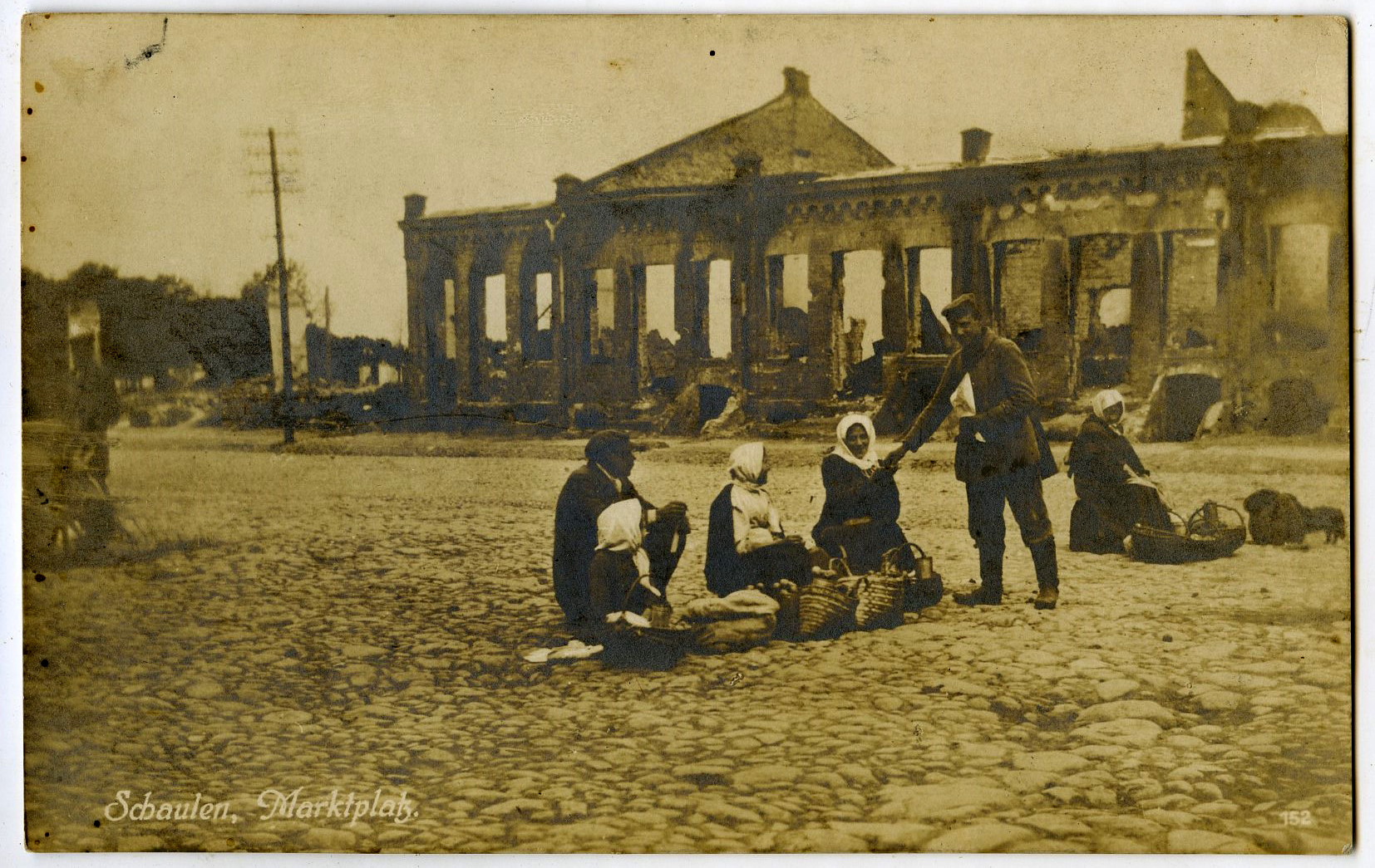 509. Šiauliai turgaus aikštė 1917