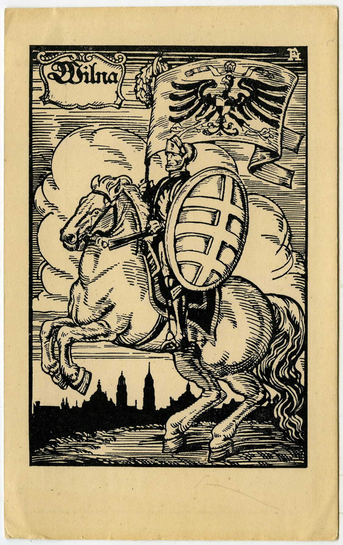 520. Vilniaus herbas Vytis 1916