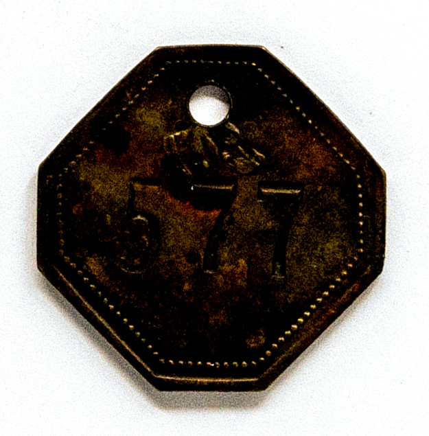 583. Šunų registracijos žetonas 1929