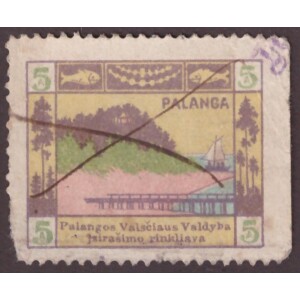 414. Palanga registracijos mokestis 5 auksinai