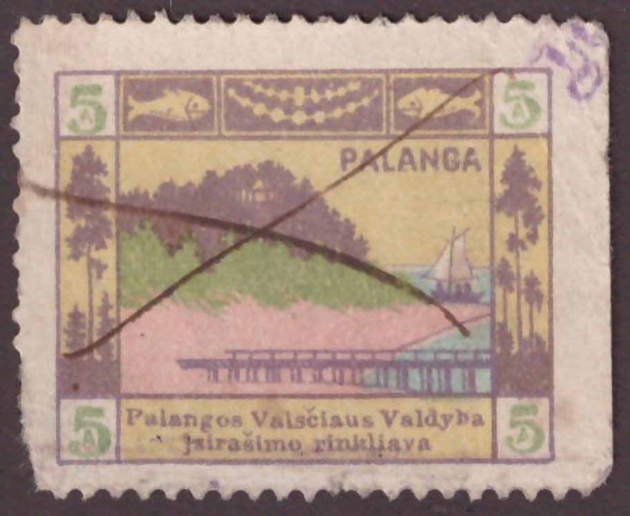 414. Palanga registracijos mokestis 5 auksinai